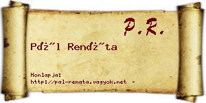 Pál Renáta névjegykártya
