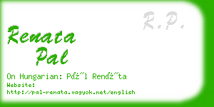 renata pal business card